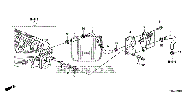 Engine/Tubing (V6) for 2010 Honda ACCORD SEDAN #1