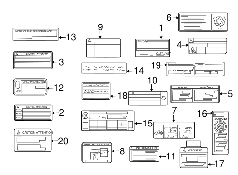 BODY/LABELS for 2004 Toyota Prius #1