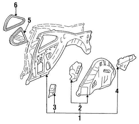 OEM Honda 64730-SS0-305ZZ - Wheelhouse Assembly OEM Honda 64730-SS0-305ZZ - Wheelhouse Assembly