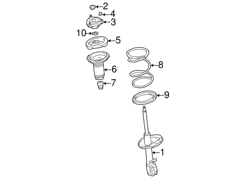 Suspension, Springs & Related Components for 2004 Toyota RAV4 #0