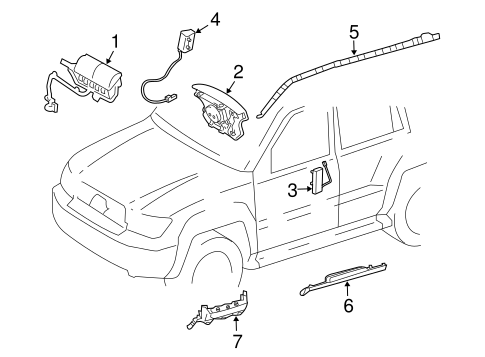 ELECTRICAL/AIR BAG COMPONENTS for 2016 Toyota Land Cruiser #1
