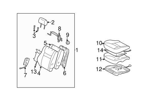 BODY/FRONT SEAT COMPONENTS for 2002 Toyota Camry #2