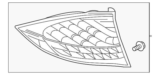 958-631-061-20 Деталь TAIL LAMP ASSY, LEFT