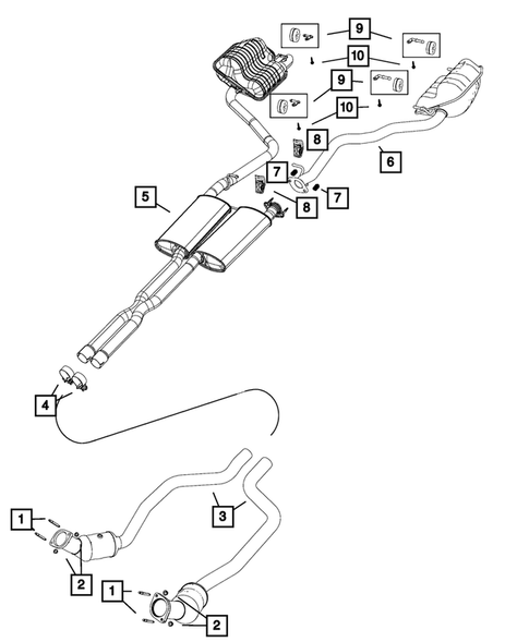 Exhaust System for 2018 Chrysler 300 #3