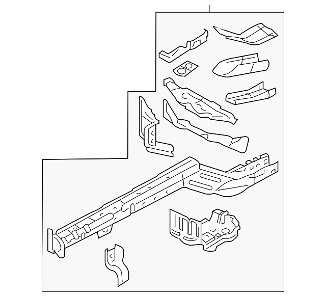 AR3Z-16054-B Деталь RAIL ASSY, RIGHT