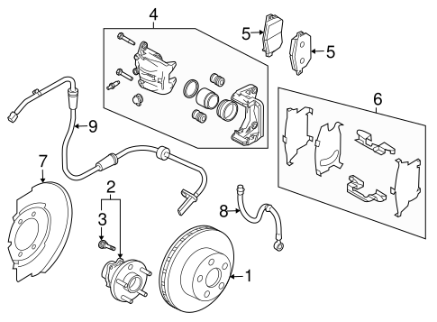 Hubs & Related Components for 2007 Infiniti FX35 #0
