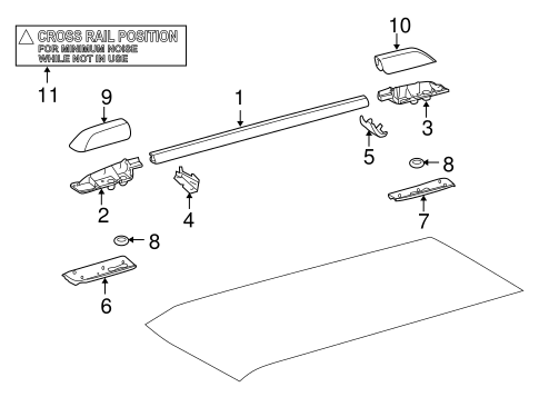 BODY/LUGGAGE CARRIER for 2014 Toyota 4Runner #1