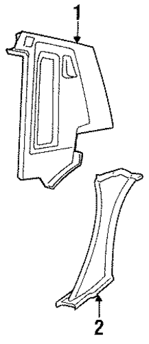 Town Car INTERIOR TRIM - QUARTER PANELS 2