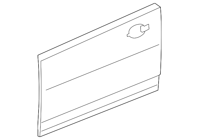 C2Z2062 Деталь OUTER PANEL, RIGHT