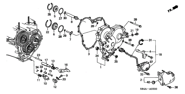 TRANSMISSION - AUTOMATIC/AT RIGHT SIDE COVER for 2002 Honda ACCORD SEDAN #1