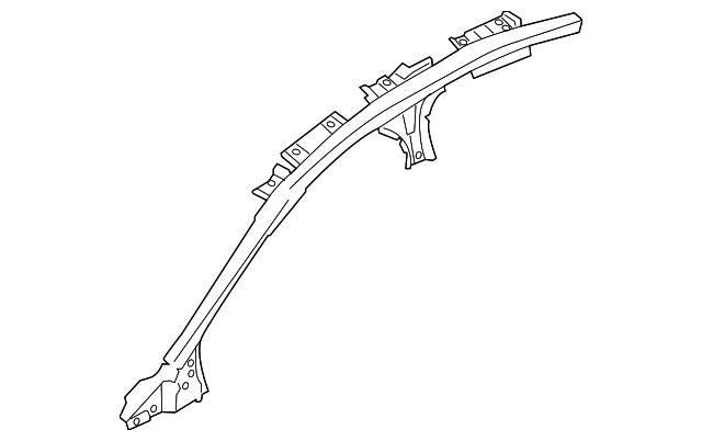 DS7Z-5451187-A Деталь ROOF RAIL, LEFT