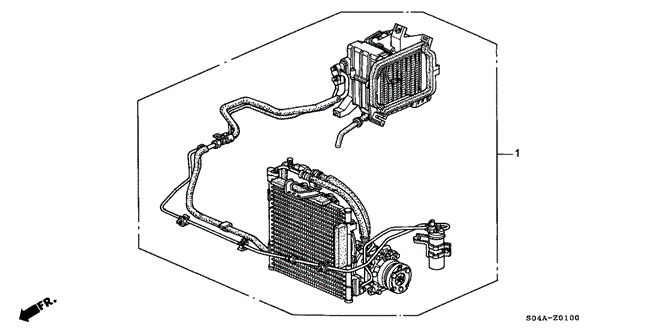 BODY / AIR CONDITIONING/KIT for 1999 Honda CIVIC SEDAN #1