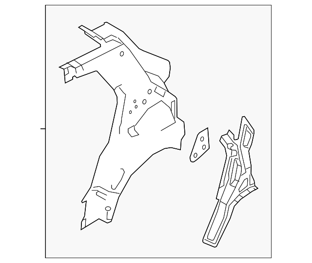 AE8Z-5827790-B Деталь INNER QTR PANEL, RIGHT