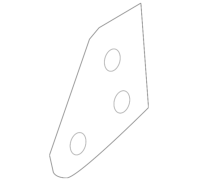AE8Z-58613A63-A Деталь INNER QTR PANEL BRACKET, LEFT