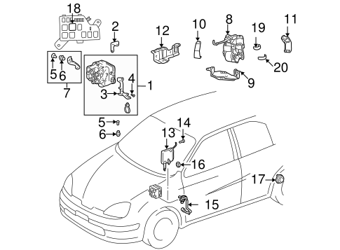BRAKES/ANTI-LOCK BRAKES for 2003 Toyota Prius #1