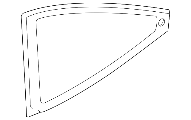 6S4Z-6129710-A Деталь QTR GLASS, RIGHT