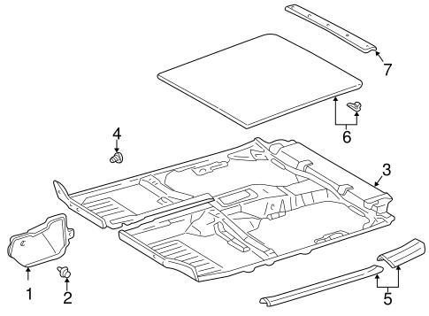 BODY/INTERIOR TRIM - REAR BODY for 1996 Toyota RAV4 #2