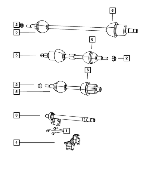 Front Axle Drive Shafts for 2009 Chrysler Town & Country #0