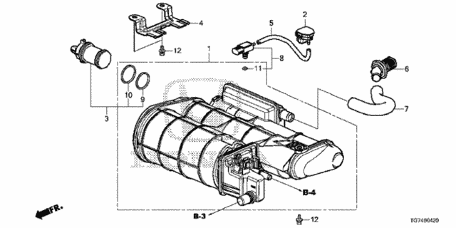 Canister (1) for 2017 Honda Pilot #0