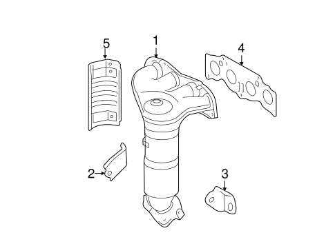 EXHAUST SYSTEM/EXHAUST MANIFOLD for 2009 Toyota Camry #1