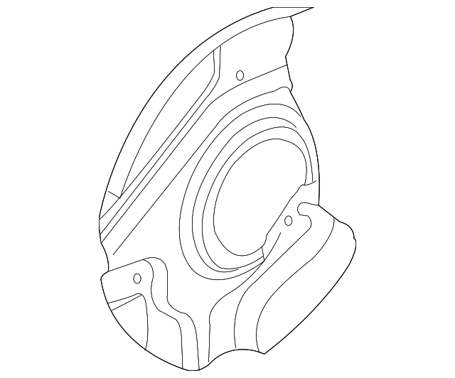 SEC500130 Деталь SPLASH SHIELD, LEFT