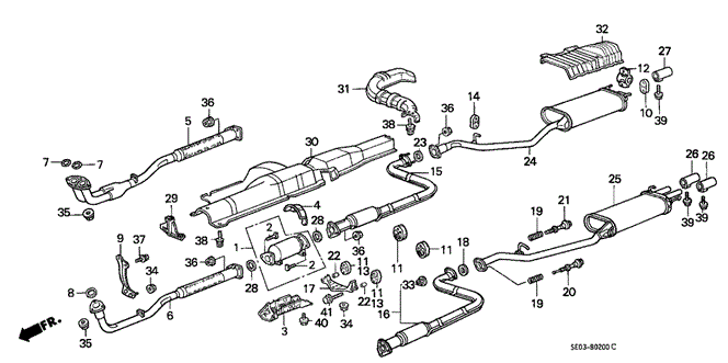 ELECTRICAL / EXHAUST / HEATER / FUEL/EXHAUST SYSTEM for 1986 Honda ACCORD SEDAN #1