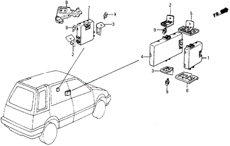 ELECTRICAL / EXHAUST / HEATER / FUEL/CONTROLLER for 1987 Honda CIVIC 5-DOOR #1