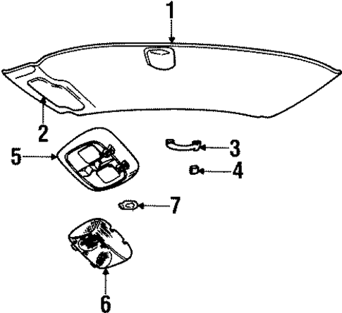 Grand Marquis INTERIOR TRIM - ROOF