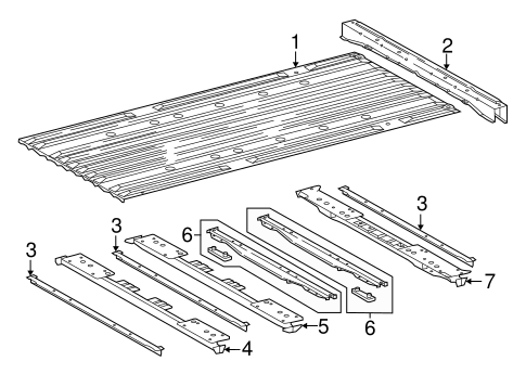 Floor - Pick UP Box for 2015 Toyota Tundra #2