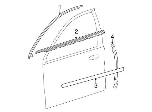 Sable EXTERIOR TRIM - FRONT DOOR