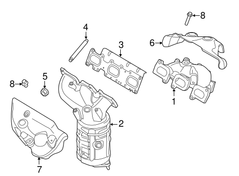 Exhaust System/Exhaust Manifold for 2012 Ford Explorer #1