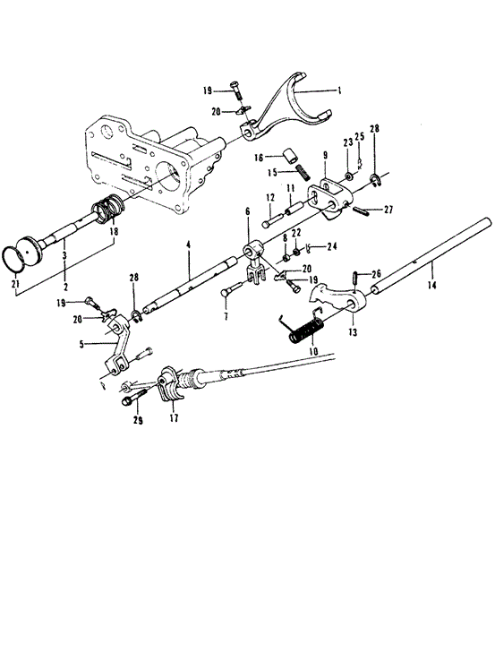 TRANSMISSION - HONDAMATIC/HMT SHIFT LEVER SHAFT for 1975 Honda CIVIC 1200 HATCHBACK #1