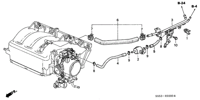 ENGINE/INSTALL PIPE - TUBING for 2003 Honda CIVIC HATCHBACK #1