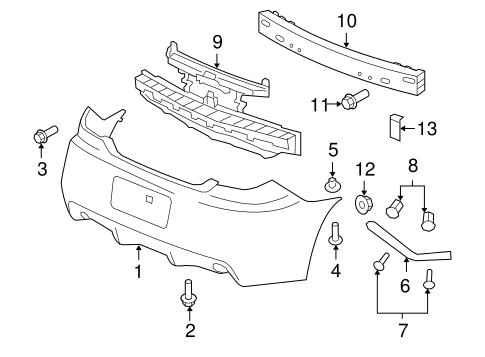 G6 BUMPER & COMPONENTS - REAR 2