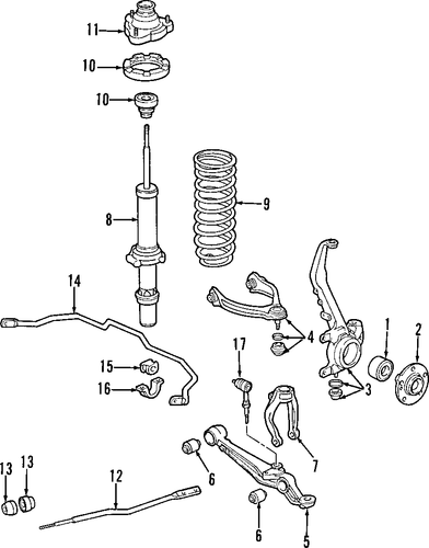 OEM Honda 51300-S30-003 - Stabilizer Bar OEM Honda 51300-S30-003 - Stabilizer Bar