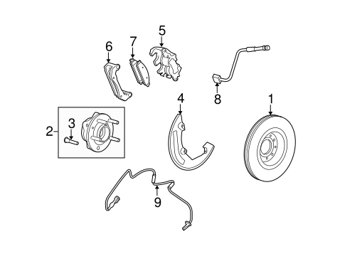 Brakes/Brake Components for 2009 Ford Taurus #1