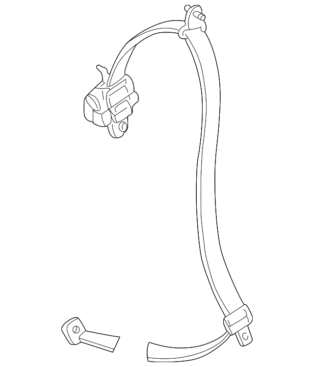 4F1Z-74611B68-AAB Деталь RETRACTOR, RIGHT