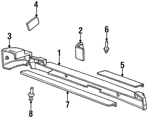Bumper & Components - Rear for 1994 Land Rover Discovery #0