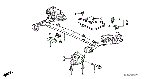 CHASSIS/REAR LOWER ARM for 2005 Honda INSIGHT #1