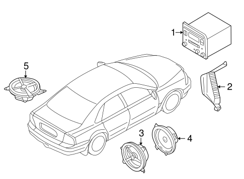 Body/Sound System for 2005 Ford Five Hundred #1