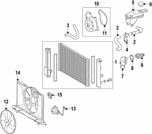 Cooling System for 2016 Scion iM #0