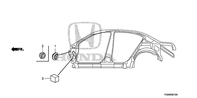 Interior/Bumper/Grommet (Side) for 2010 Honda ACCORD SEDAN #1