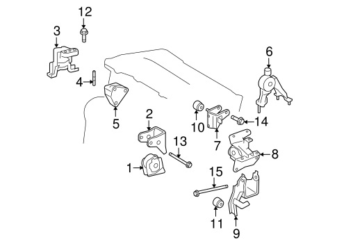 Vibe ENGINE & TRANS MOUNTING