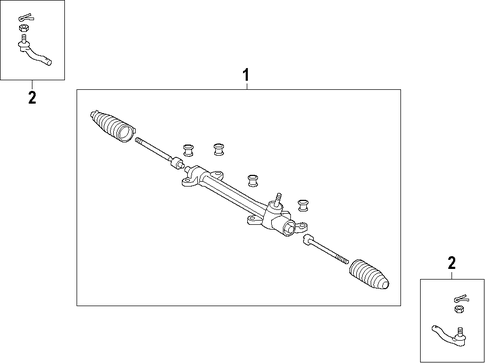 Vibe STEERING GEAR & LINKAGE 3