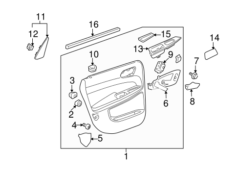Impala Limited INTERIOR TRIM - REAR DOOR