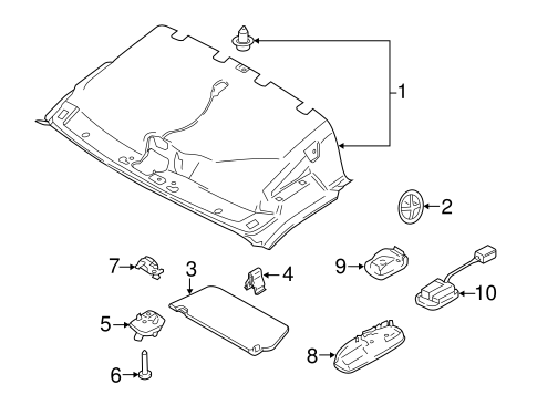 Body/Interior Trim - Roof for 2015 Ford Transit-150 #6