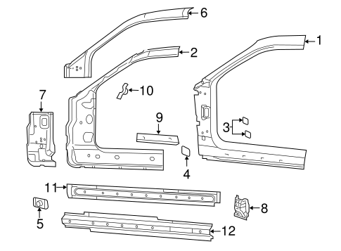 Body/Rocker for 2008 Dodge Challenger #1