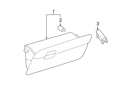 BODY/GLOVE BOX for 2016 Toyota Prius C #1