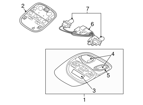 Overhead Console for 2007 Mitsubishi Raider #0