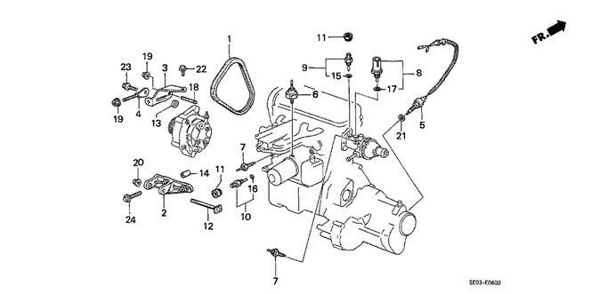 1987 Honda ACCORD SEDAN DX BOLT, FLANGE (10X32) - (957011003208) 1987 Honda ACCORD SEDAN DX BOLT, FLANGE (10X32) - (957011003208)